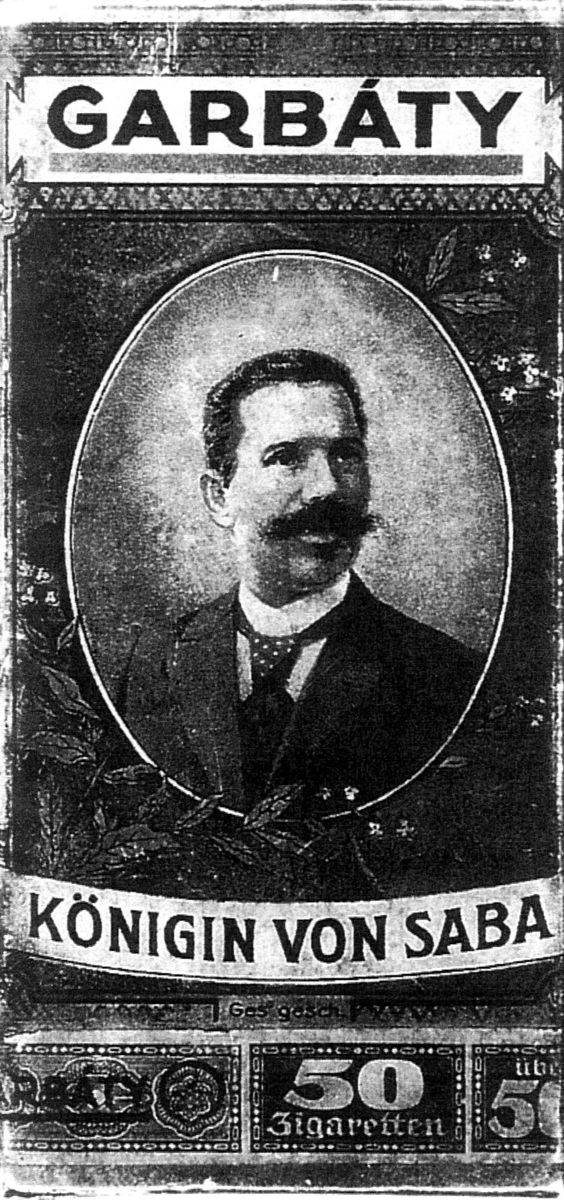 Bild 3 – Garbáty Zigaretten Marke „Königin von Saba“ (Quelle: www.ansichtskarten-pankow.de)